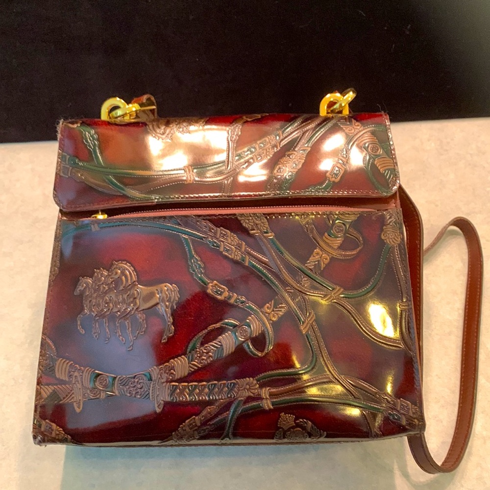 9 inch Italian leather purse